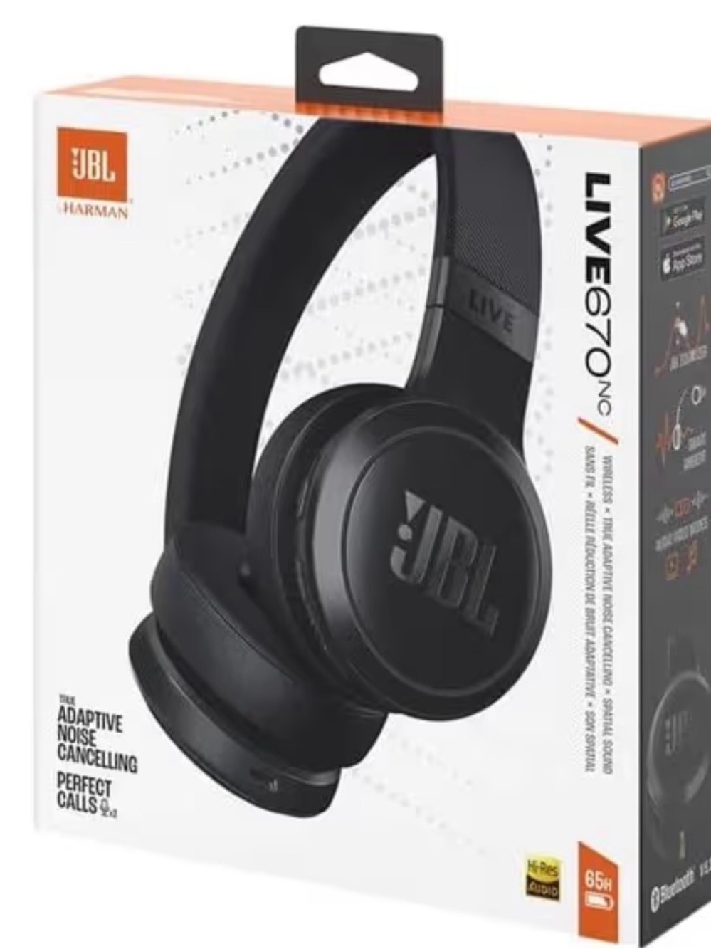 JBL LIVE 670NC Over-Ear Wireless Headphones — Black AUTHENTIC